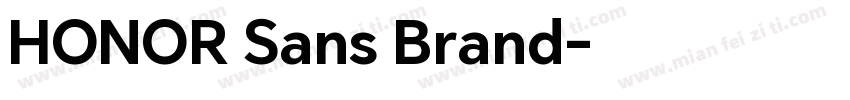 HONOR Sans Brand字体转换